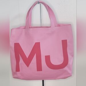 MARC JACOBS - pink canvas tote bag- large capacity